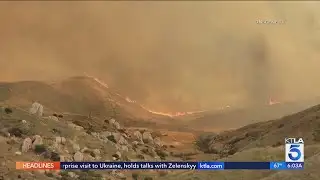 Rapidly spreading ‘Rabbit Fire’ scorching over 7,500 acres in Riverside County