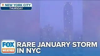 Rare January Thunderstorms Rolled Through New York City