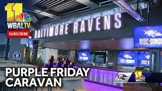 Ravens Purple Caravan visits spots in Baltimore