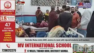 Ravinder Raina visits GMC Jammu to meet with injured students and teachers