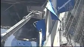 Raw aerials: Crews demolish old Baer building