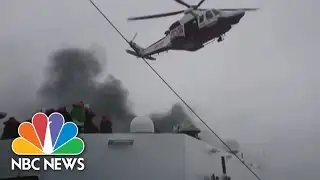 Raw: Burning Ferry Rescue | NBC News