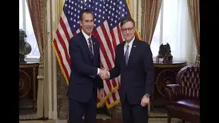 RAW: Newly sworn-in Tennessee Rep. Matt Van Epps meets with House Speaker Mike Johnson