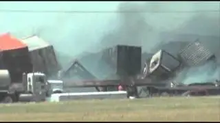 Raw Video: 3 Missing After Okla. Train Wreck