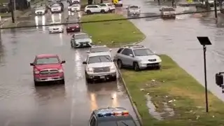 RAW VIDEO: Drivers stranded in Sunday storms