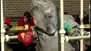 Raw Video: Hazmat Crews Handle Suspicious Material