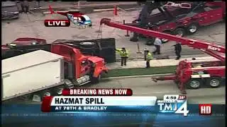 RAW VIDEO: Hazmat Spill Shuts Down 76th And Bradley
