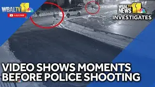 Raw video shows moments before police shooting