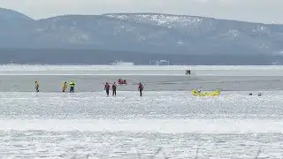 RAW VIDEO: Stuck skaters rescued from Lake Champlain in Charlotte