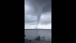 RAW Video: Waterspout in the Outer Banks