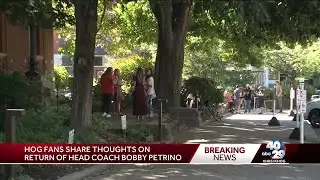 Razorbacks fans react as Bobby Petrino steps in as interim head coach