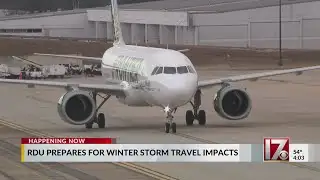 RDU prepares for winter storm travel impacts