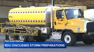 RDU prepares runways for weekend winter storm