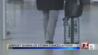 RDU preparing for another winter storm, flight cancellations