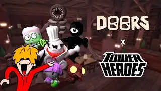 REACTION TO THE TOWER HEROES X DOORS COLLAB