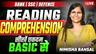 Reading Comprehension | सीखें एकदम Basic से | Perfection Class | One Class, All Exams|Nimisha Bansal