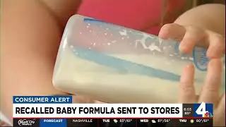 Recalled baby formula sent to stores