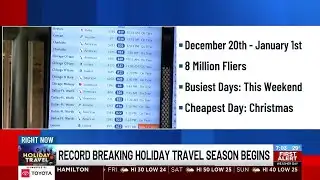 Record breaking holiday travel season begins