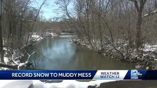 Record snowfall, quick melting, could lead to muddy mess