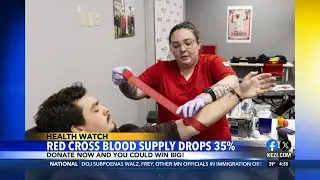 Red Cross Blood Supply Drops 35%