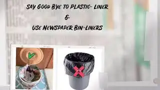 Reduce Plastic Use By Making Your Own Newspaper Bin-Liners | Sustainable Living | Plastic Free