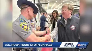 Reeves meets with Homeland Security Secretary Noem as storm recovery continues