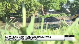 Removal of century-old Ky. low-head dam underway