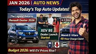 Renault Duster 2026 Returns | Mahindra XEV 9S | Maruti E-Vitara | Budget 2026 | Auto Updates Telugu