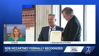 Rep. Don Bacon presents Congressional speech, formally recognizing KETV