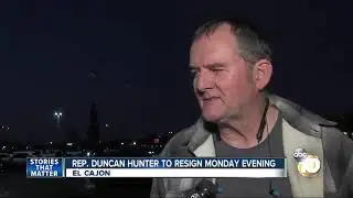 Rep. Duncan Hunter to resign Monday evening