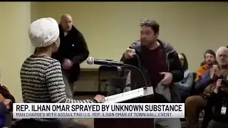 Rep. Ilhan Omar sprayed by unknown substance