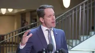Rep. Jim Himes speaks after boat strikes briefing