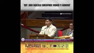 Rep. Kiko Barzaga Sinuspende manen ti kamara