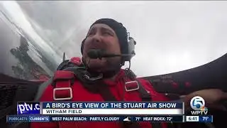 Reporter freaks out during aerobatic stunts