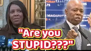 🚨Reporter INSTANTLY REGRETS Asking Eric Adams about Letitia James Indictment