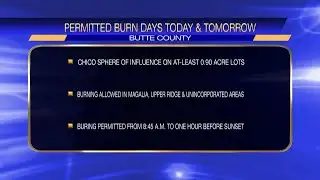 Residential burning permitted in Butte County; Chico banned