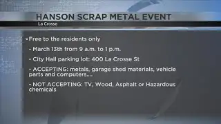Residents able to drop off old materials at Hanson Scrap Metal event
