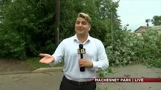 Residents blocked in from fallen tree after severe storms