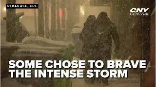 Residents navigate icy sidewalks across Syracuse after winter storm