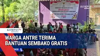 Residents Queue to Receive Free Food Aid