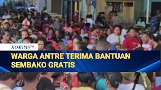 Residents Queue to Receive Free Food Aid