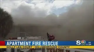 Residents rescue their neighbor during fire