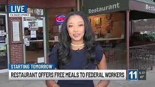Restaurant offers free meals to federal workers