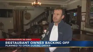 Restaurant owner backing off plan to allow dine-in customers