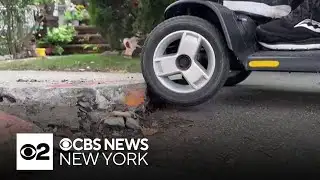 Retired Queens couple still waiting on fix for their uneven sidewalk