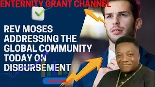 REV MOSES ADDRESSING THE GLOBAL COMMUNITY TODAY ON DISBURSEMENT 