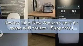 Review Like-New Amazon eero 6+ mesh wifi router - Supports internet plans up to 900 Mbps, Coverage u