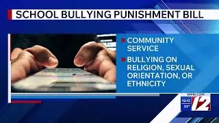 RI State Rep. introduces school bullying punishment bill