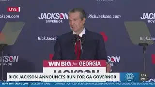Rick Jackson delivers first speech as candidate for governor
