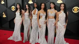 Rising sensation Katseye shines on the red carpet at the Grammys